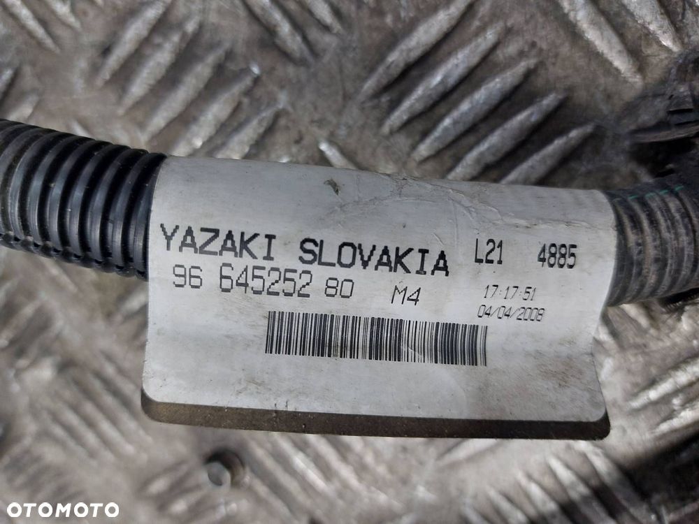 WIĄZKA OKABLOWANIE SILNIKA PEUGEOT 207 I 1.4 16V 8FS 9664525280 - 5