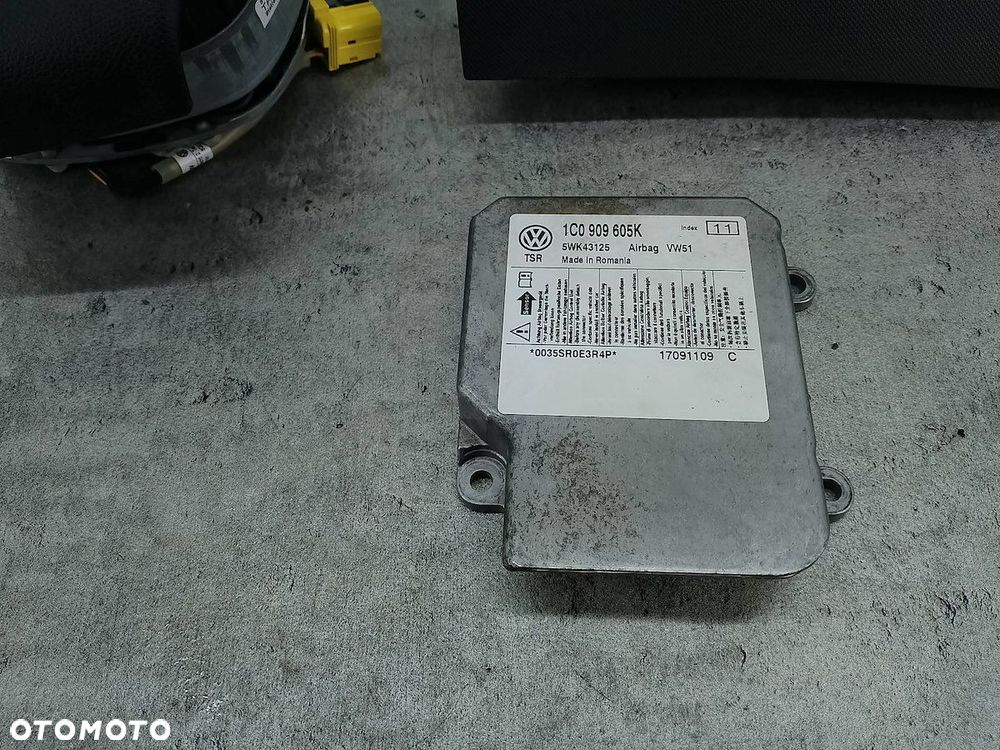 ZESTAW PODUSZEK AIRBAG SKODA FABIA II 5J0880201D  5J1880202C  1C0909605K - 7