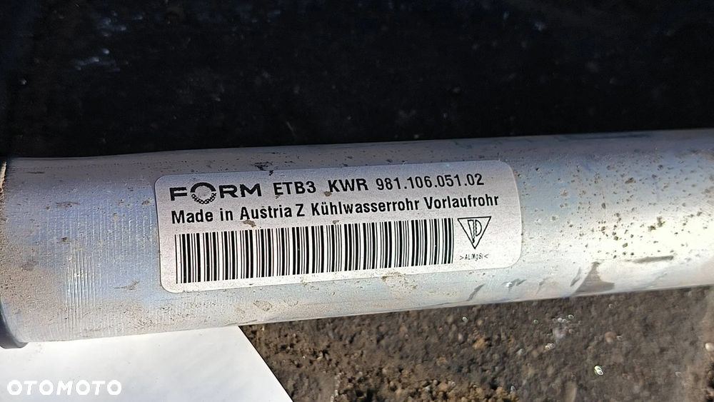 98110605102 Porsche Cayman 981 2.7B 2016 Benzyna Przewód / Wąż chłodnicy - 5