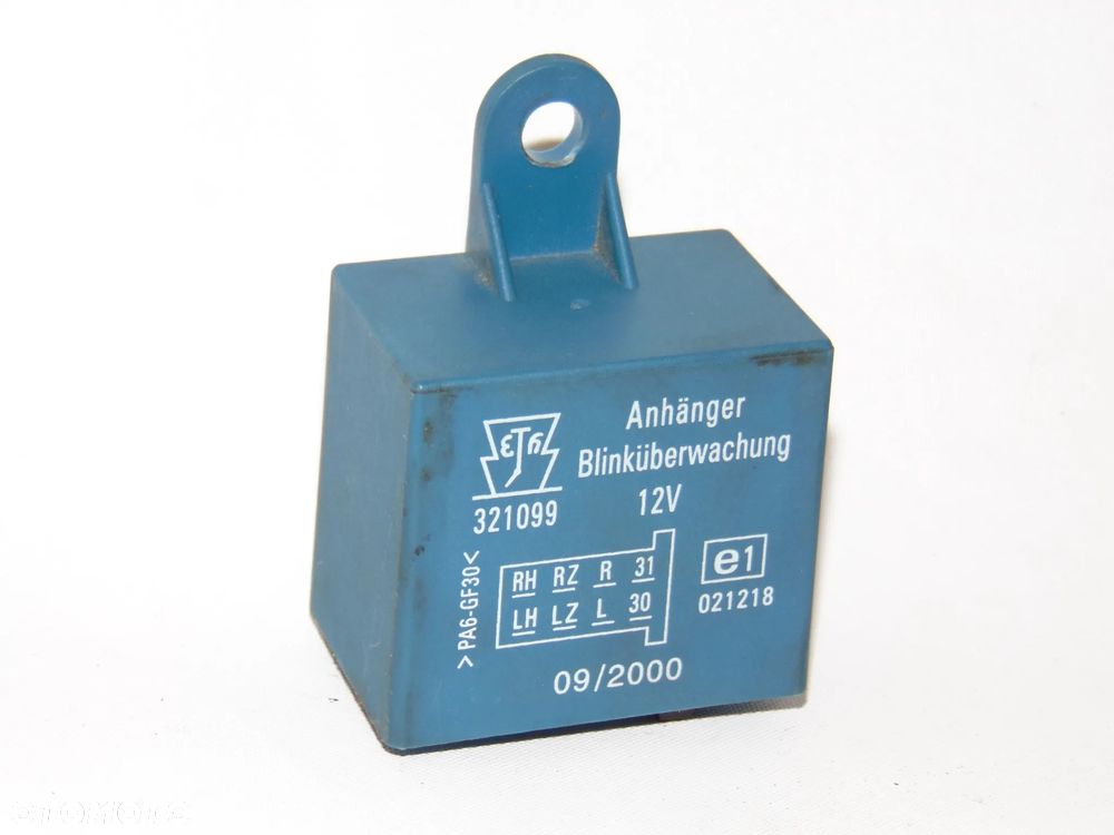 Moduł przekaźnik sterownik świateł haka holowniczego przyczepy 321099 021218 Anhanger Blinkuberwachung VW Volkswagen Skoda Seat Audi Mercedes Volvo Opel Ford Toyota - 7