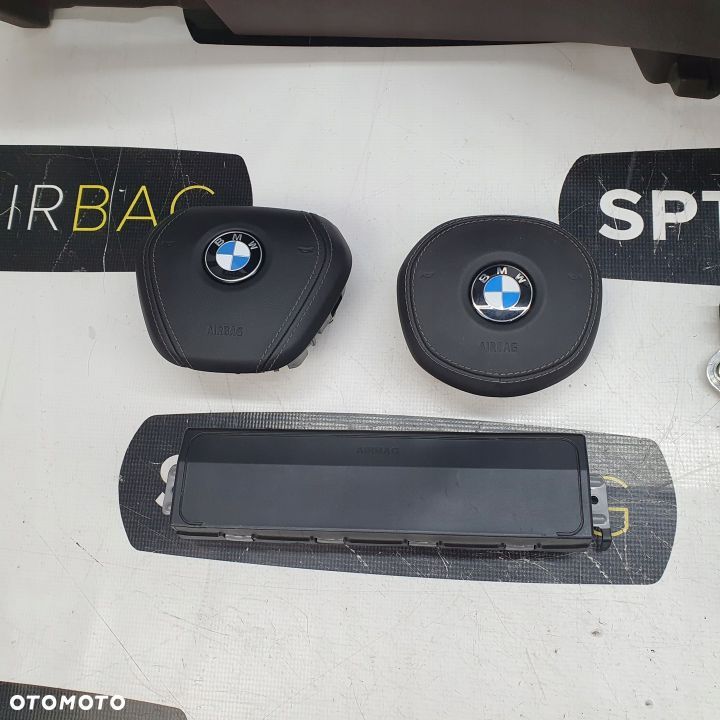 BMW G30 DESKA ROZDZIELCZA KONSOLA KOKPIT PULPIT PODUSZKI AIRBAG AIR BAG PASY KIT SET - 5