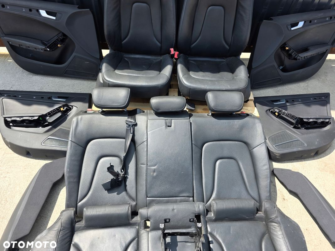 FOTEL FOTELE AUDI A4 B8 KOMPLET SKÓRA PODGRZEANE ORYGINAŁ *4 - 3