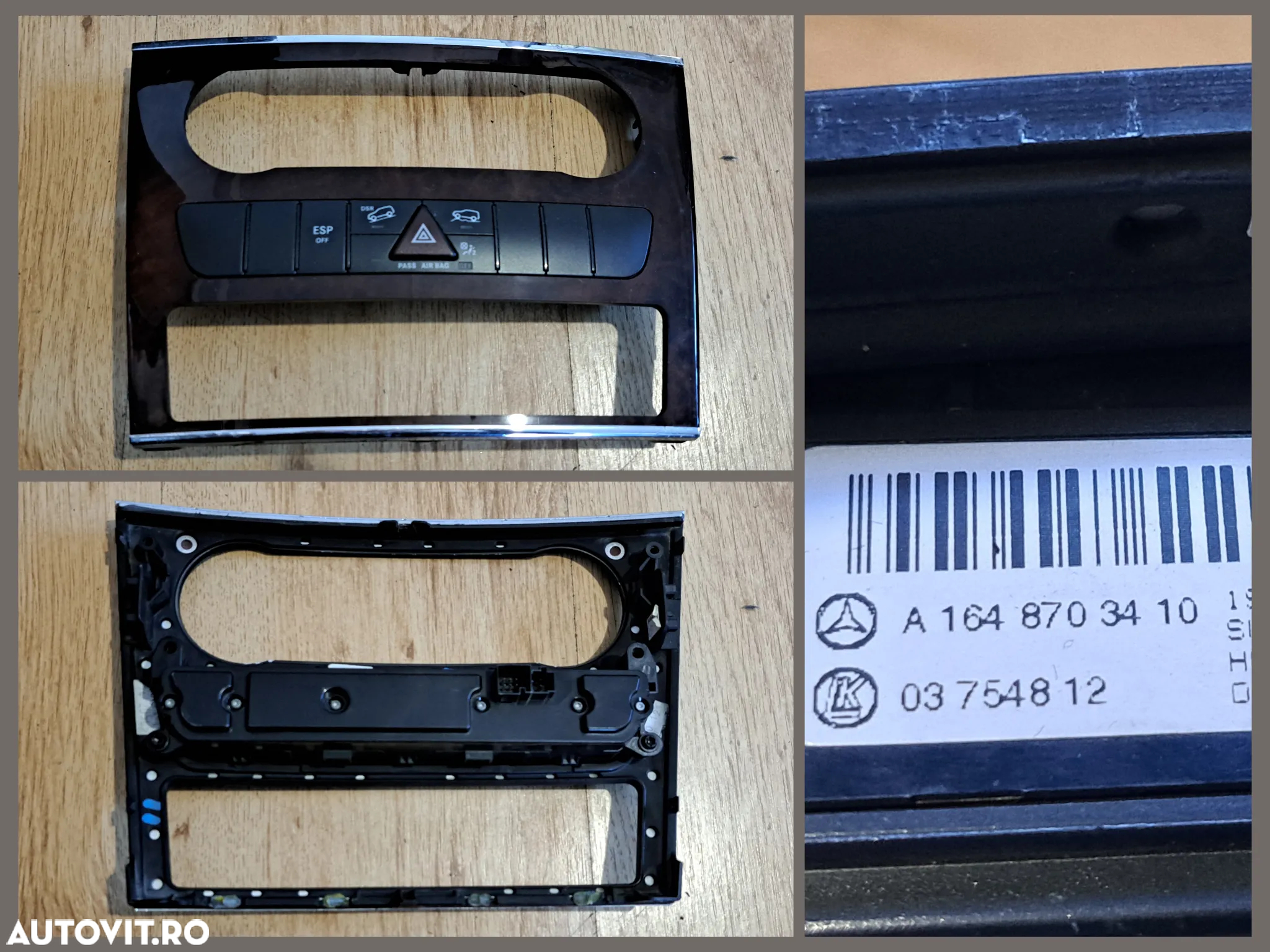 Mercedes SZL Panglica volan Panou butoane avarii ESP DSR Bloc lumini Panou butoane umplere Calculator confort Camera nigt vision Senzor parcare Capac carlig bara Broasca incuietoare haion W221 W164 W169 W245 W205 W253 W251 W216 W447 - 3
