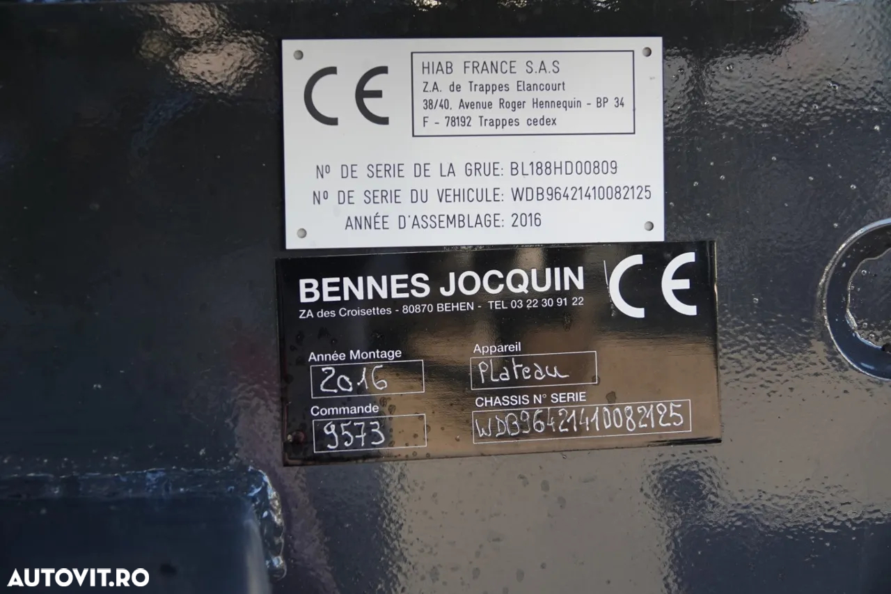 Mercedes-Benz AROCS 2633 / 6x4 / CUTIE - 6,5 M / HDS HIAB 188 b-3 inaltime: 11 M / EURO 6 / RADIO CONTROL / ROTATOR - 20