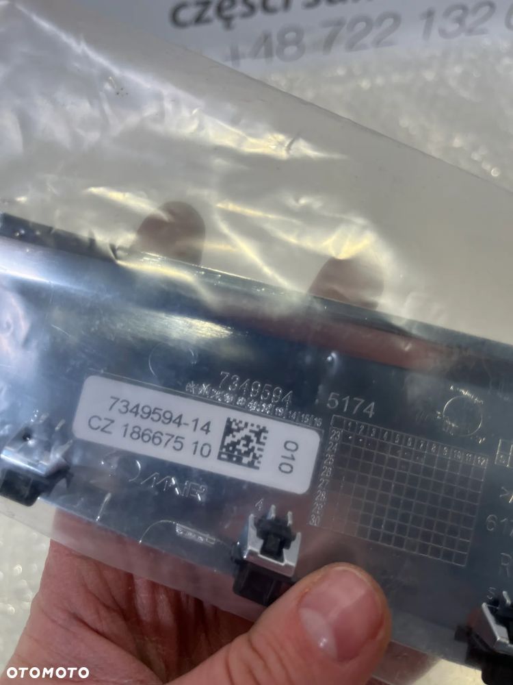 BMW 5 G30 G31 WLOT LISTWA ZASLEPKA BLOTNIKA PRZOD PRAWA 7349594 - 3