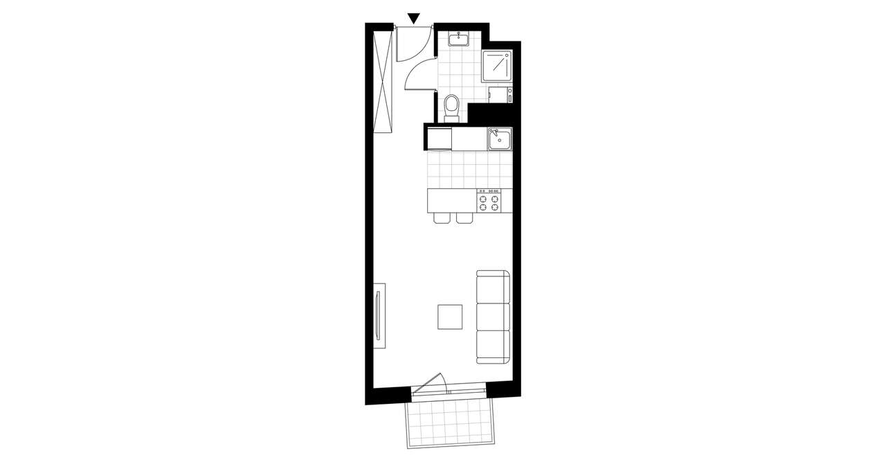 1-pokojowe mieszkanie 31m2 + balkon Bezpośrednio - Pełny obrazek: 4/11