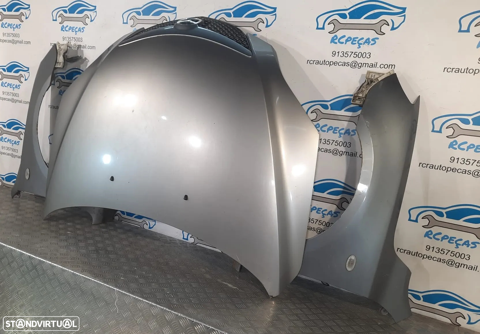 FRENTE COMPLETA MAZDA 3 BK CAPOT PARACHOQUES GUARDA-LAMAS OTICAS RADIADOR VENTILADOR FRENTE FIBRA REFORÇO - 8