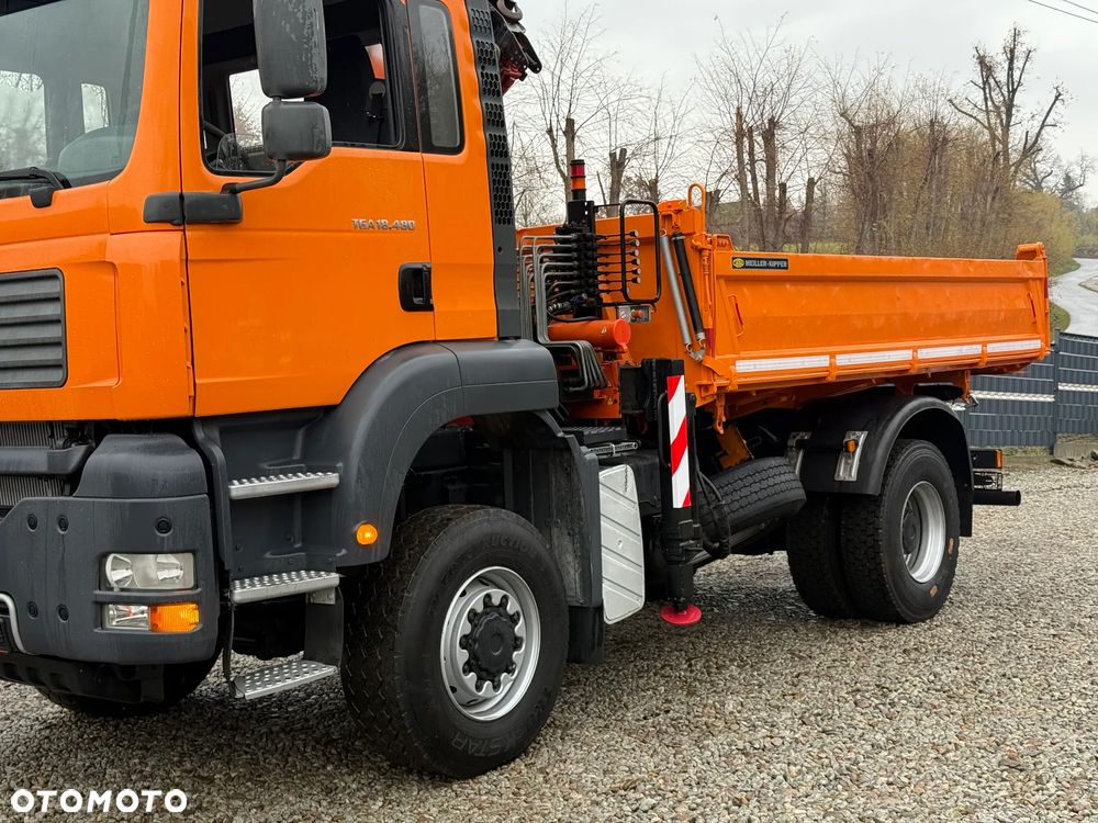 MAN * MAN 18 480 * KIPER WYWROTKA * 4x4 * HDS ATLAS 85* STAN BARDZO DOBRY * Sprowadzony - 5