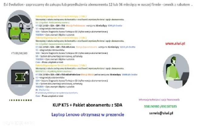 Kts560 + Pakiet Esi z SDA bramki producenta i odbierz Lenovo - 16