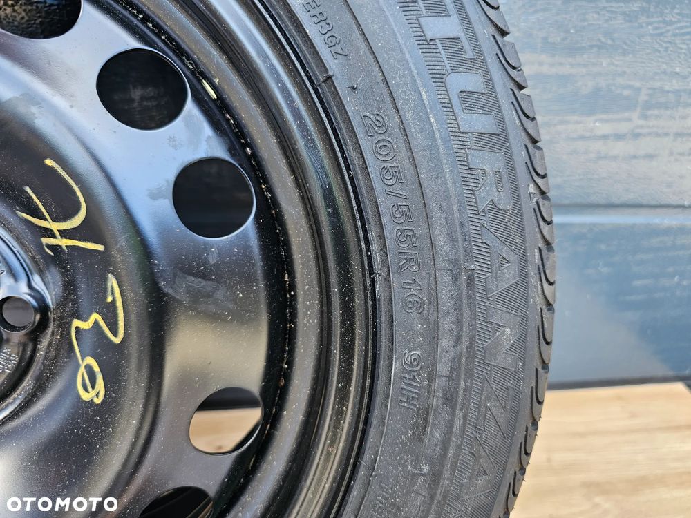 KOŁO ZAPASOWE ZESTAW NAPRAWCZY OPEL ASTRA G H MERIVA A CORSA D 4X100 16 CALI ET37 205/55/16 BRIDGESTONE - 7