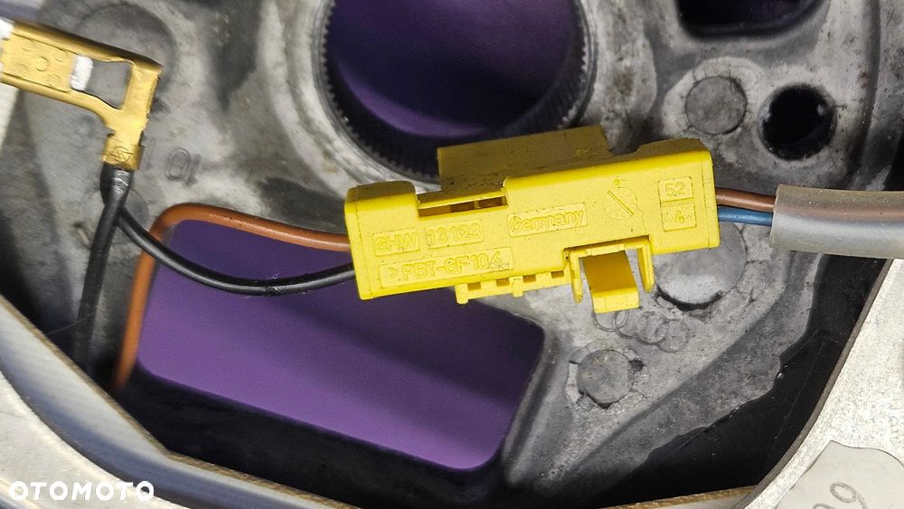 Kierownica Trzy 3 Ramienna Czarna Skóra Soul Air Bag Poduszka Kabel Wtyczka AUDI A4 B6 B7 - 32