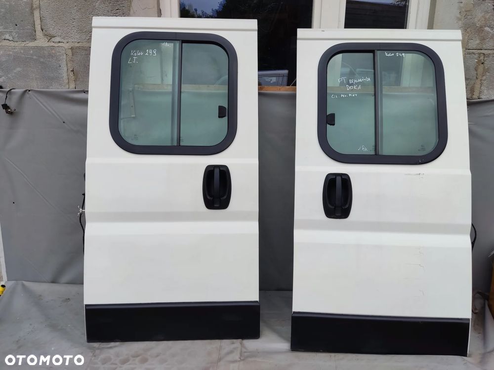 DUCATO BOXER JUMPER III LIFT 2018r DRZWI KOMPLETNE LEWE LEWY TYŁ DOKA BRYGADÓWKA KOLOR 249 - 1