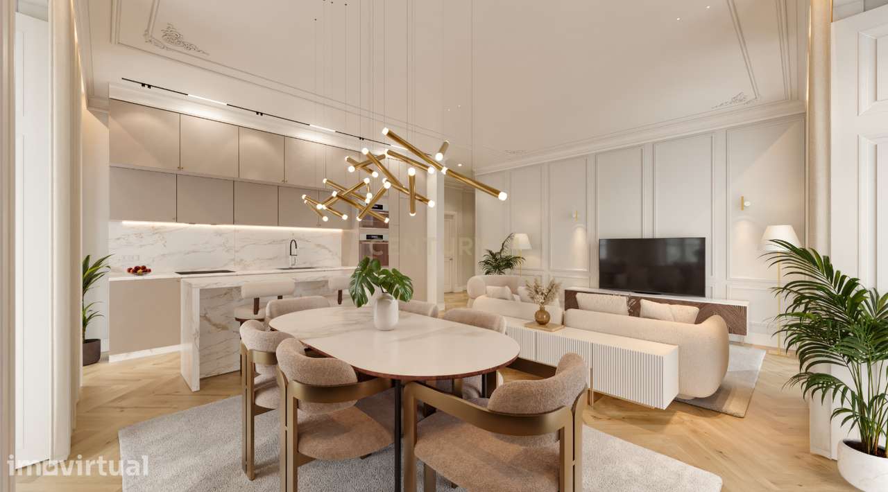 Amplo T3 com interiores luminosos e layout ideal para vida familiar. E - Grande imagem: 5/11