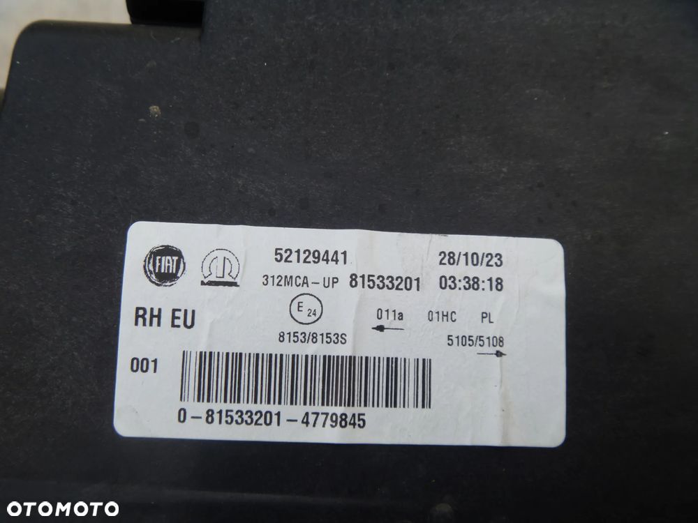 FIAT 500 lift 2015 LAMPA PRZEDNIA PRAWA IGŁA 52129441 - 4