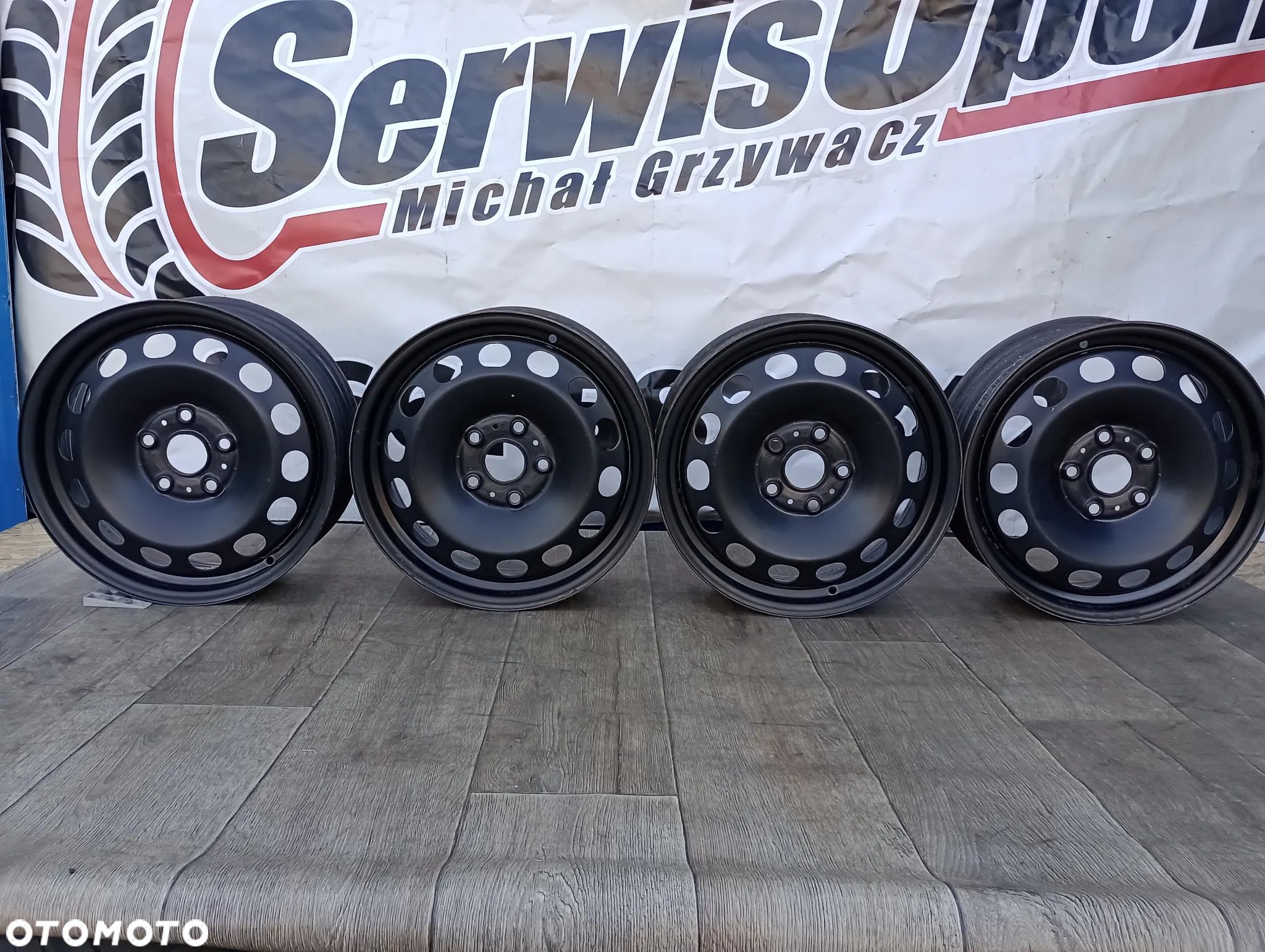 FELGI STALOWE 5x112 R16 6J ET48 AUDI A3 SEAT LEON ALTEA TOLEDO ALHAMBRA SKODA OCTAVIA VW GOLF JETTA TOURAN SHARAN - 1