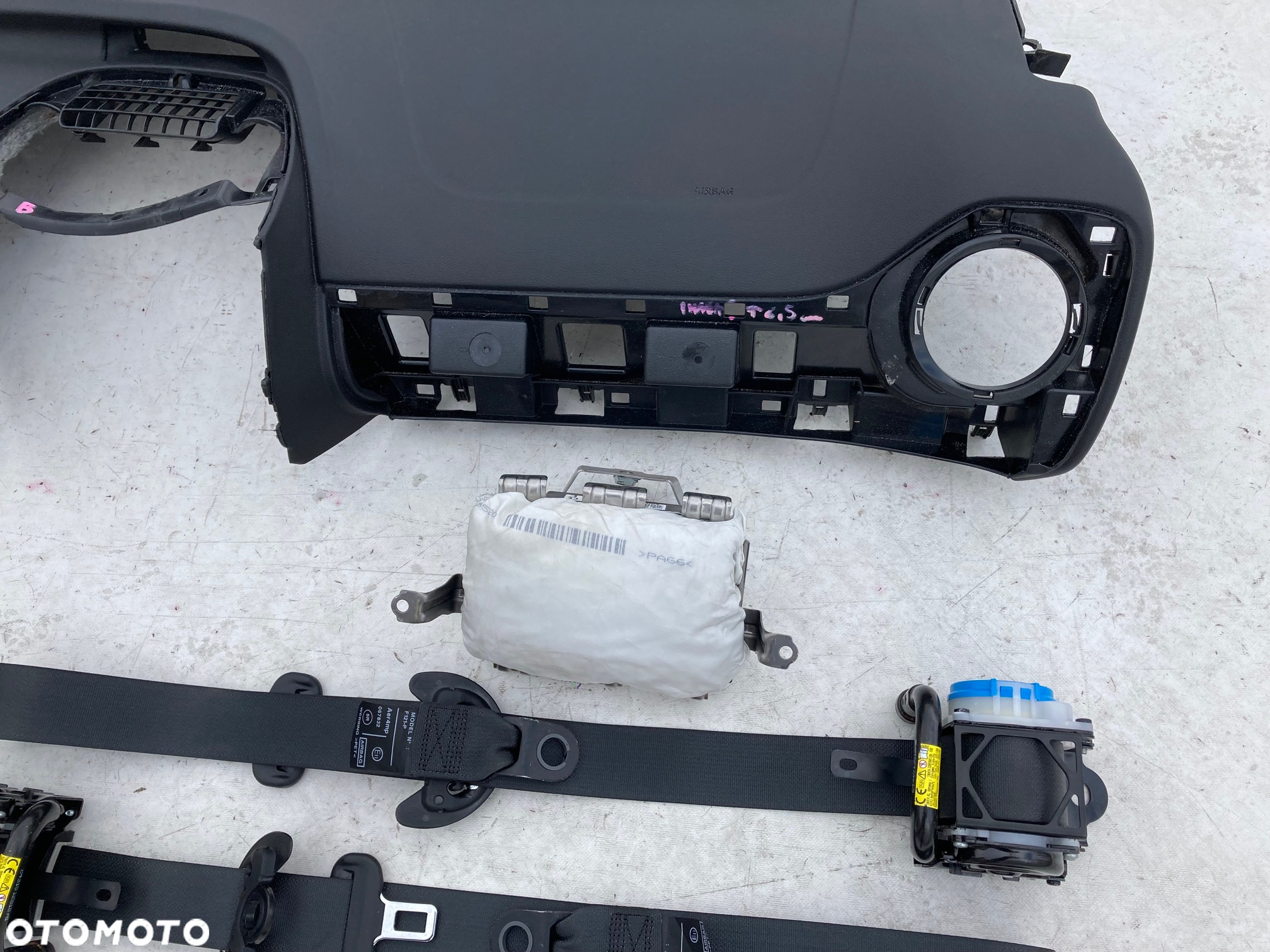 PEUGEOT 108 DESKA KONSOLA KOKPIT PULPIT PÓŁKA PARAPET AIRBAG SRS PODUSZKA POWIETRZNA KIEROWCY PASAŻERA AIR BAG PASY PAS   NOWY KPL NEW NEU NEV - 6