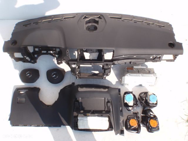 MERCEDES GL ML GLE X166 W166 W292 DESKA KONSOLA PODUSZKA KOLANOWA AIRBAG KOLAN KOLANÓWKA SKÓRA Raz2 - 8