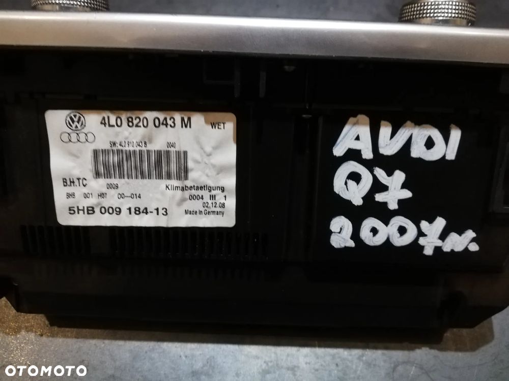 PANEL KLIMATYZACJI AUDI Q7 4L0820043M - 3