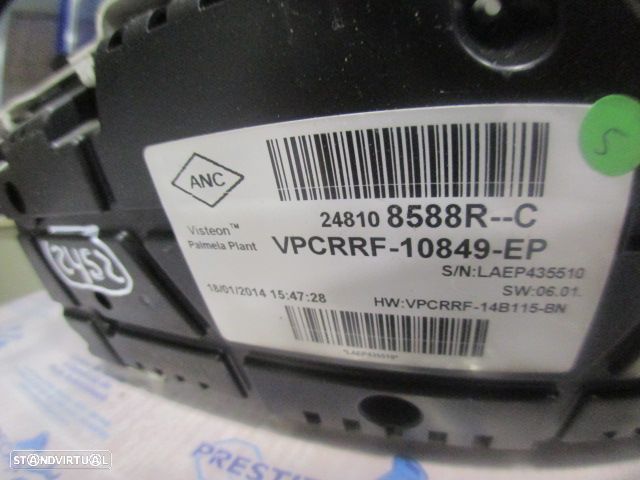 Quadrante 248108588RC RENAULT CLIO 4 SW 2014 1.5DCI 90CV 5P CINZA KM/H DIGITAL - 6