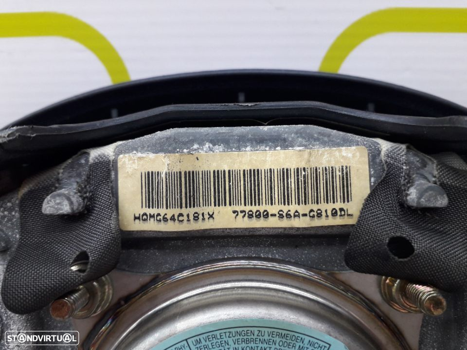 Airbag Condutor Honda Civic 1.6 i 160 Cv de 2002 - Ref: 77800-86A-G810DL - NO780007 - 3