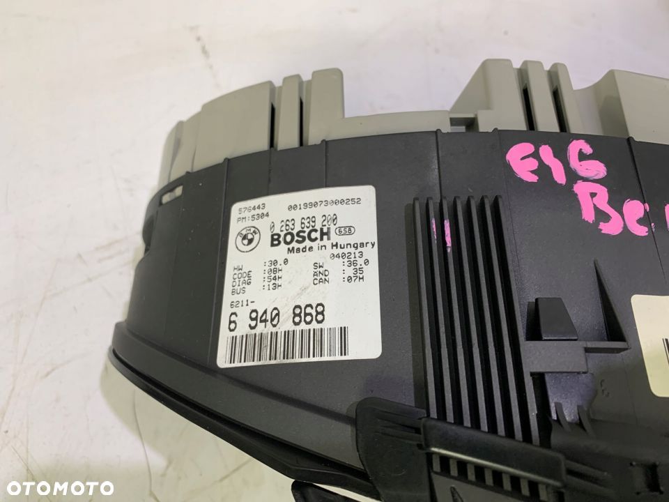 LICZNIK ZEGARY 6940868 BMW E46 BENZYNA EUROPA - 3