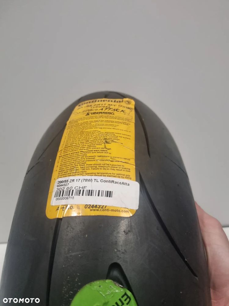 Nowa Opona Continental Contirace 4 attack 200/55 R17 R 17 - 3