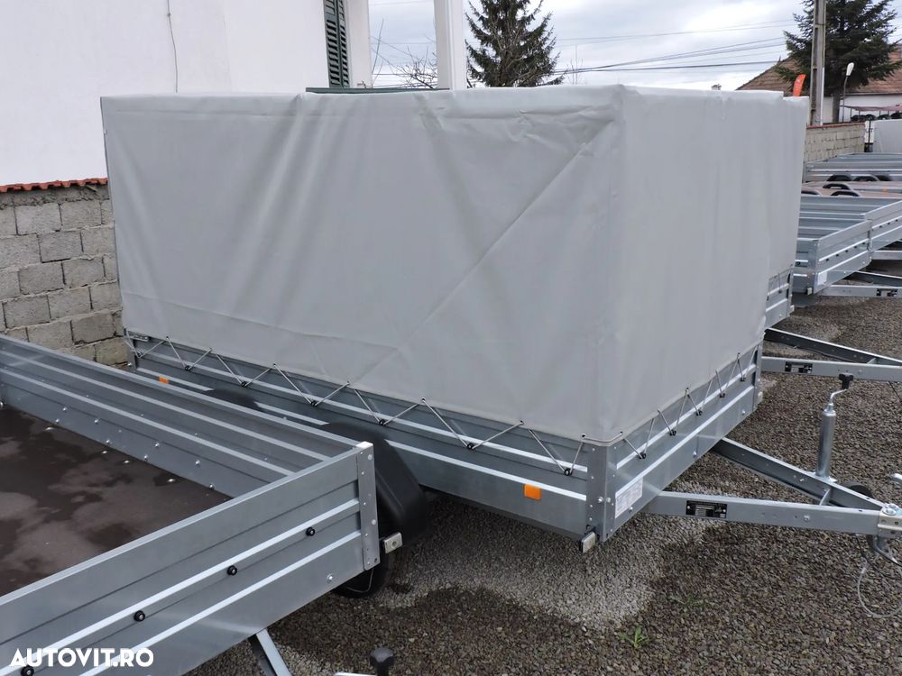 Trailer Europe ALFA, 2 axe ,1 axe , arc de foi, torsiune , sistem franare - 11