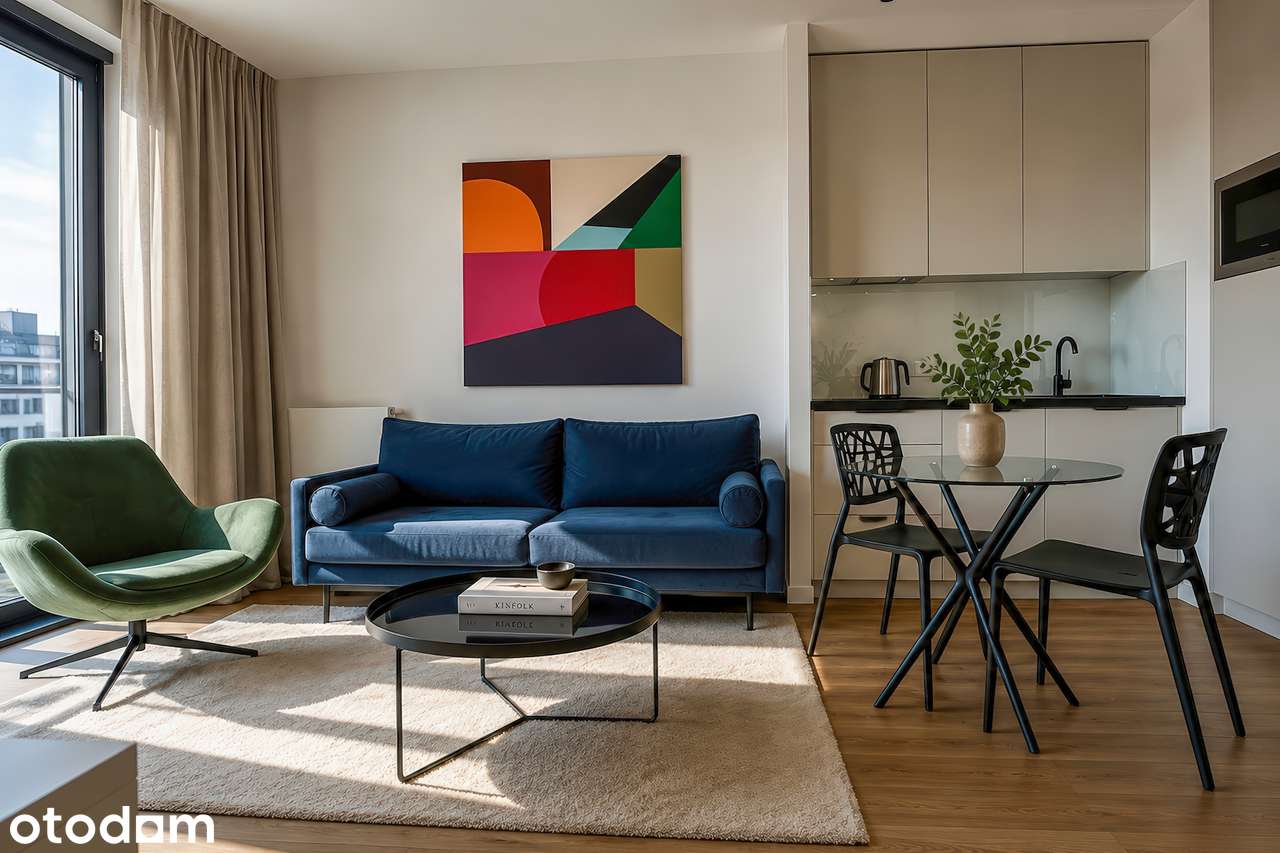 Apartament 29,36 m² w Browarach Warszawskich | balkon, klimatyzacja