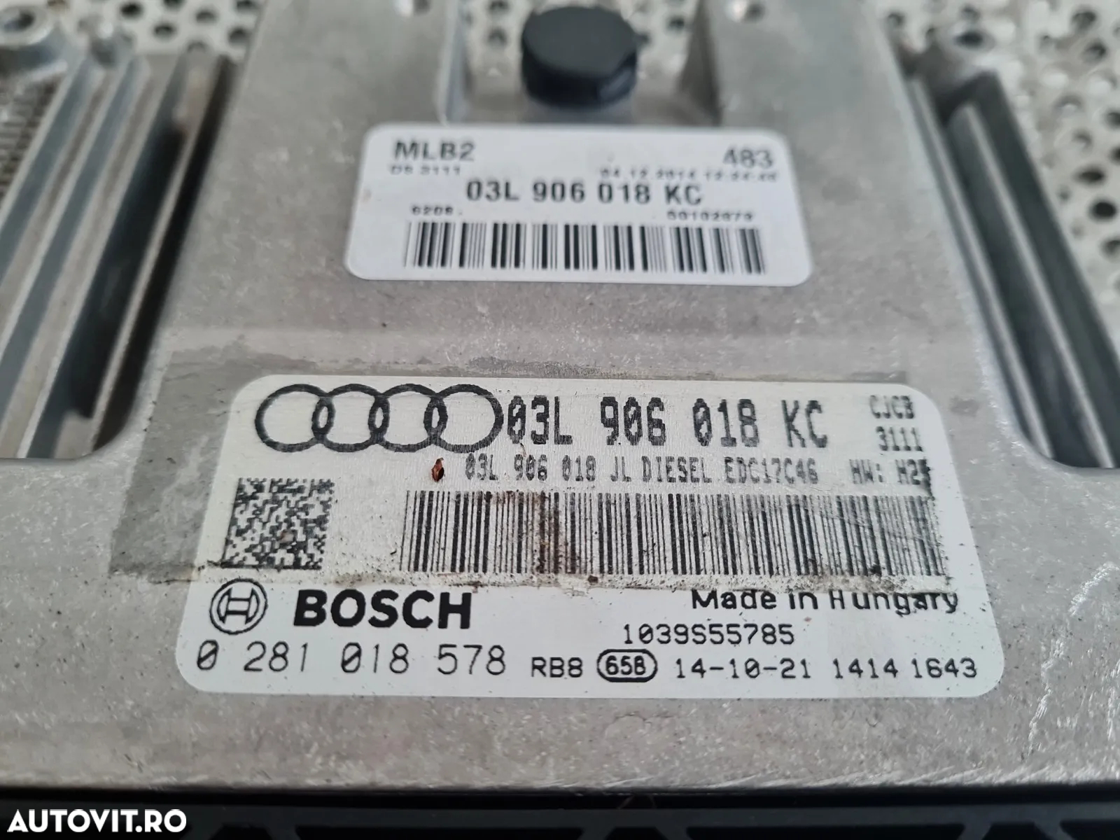 Calculator Motor Ecu Audi A4 B8 A5 2.0 Tdi Euro 5 Cod Motor CJC Cutie Automata NYM An 2012-2013-201 - 4
