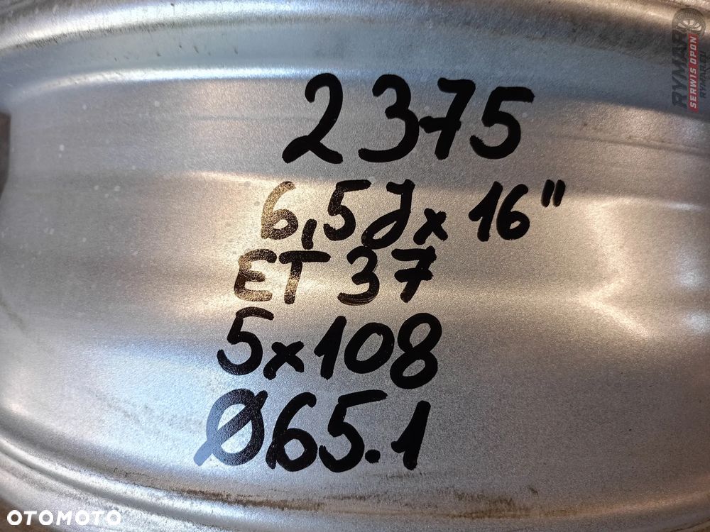ŚLĄSK ALUFELGI 6.5X16" 5X108 ET37 VOLVO FORD OPEL PEUGEOT KOMPLET - 8