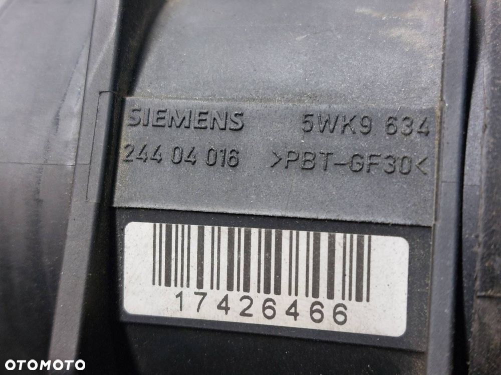 OBUDOWA FILTRA + PRZEPŁYWOMIERZ VECTRA C 2.2 16V 9177264 24404016 - 5
