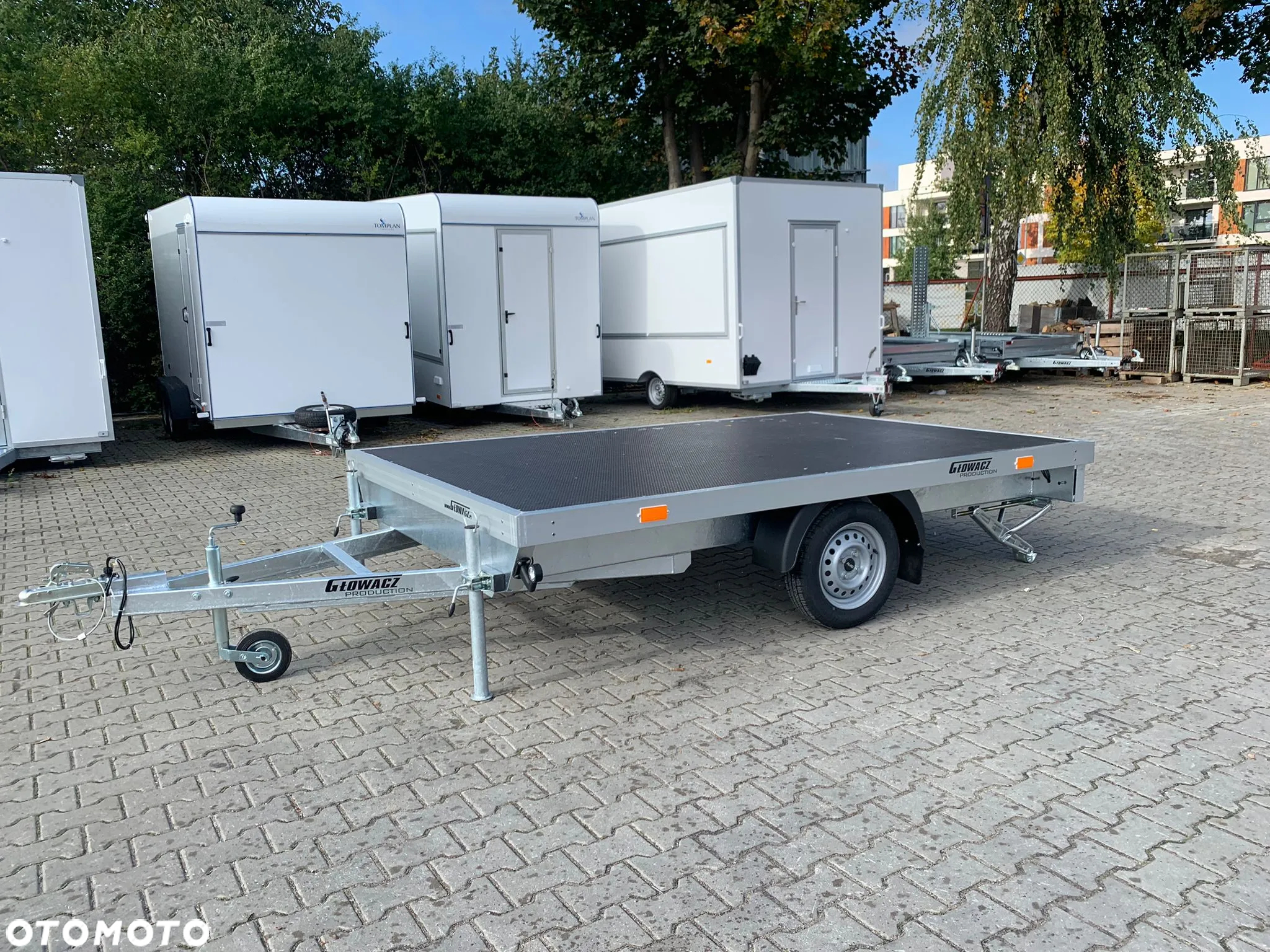 Głowacz Przyczepa do transportu saun, jacuzzi , bali itd.Wymiar 300×200 cm, wyposażona w podpory - 10