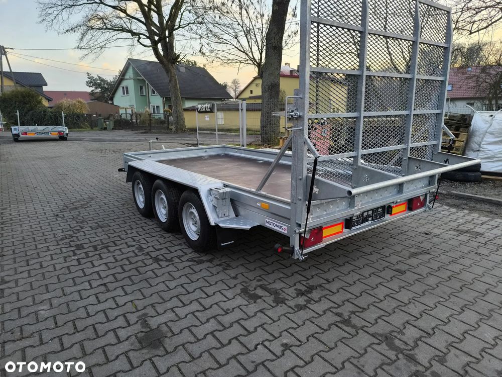 Niewiadów Przyczepa do przewozu sprzętu budowlanego Niewiadów K4035 400x190cm 3500kg TRAP 3 osie pod koparke minikoparka walec MOTOMUS Borowa - 9