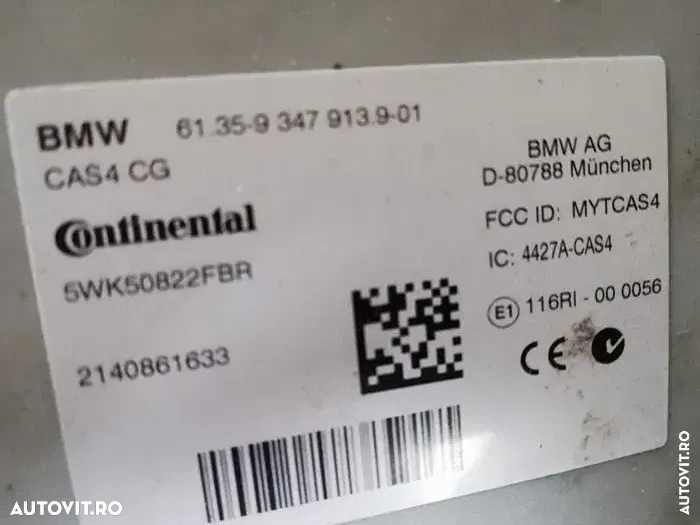 Kit Chit pornire bmw F01 F10 F07 11 cas4 cheie ecu motor 30D N57 calculator - 3