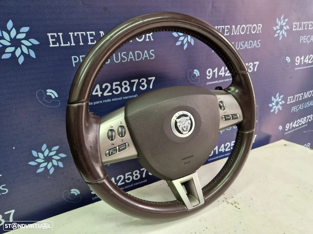 Volante usado pele com airbag JAGUAR XF X250 MULTIFUNÇÕES