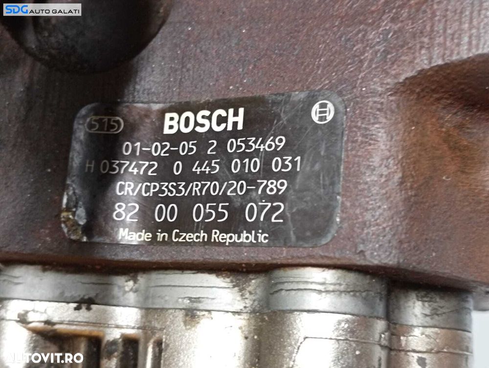 Pompa Inalta Presiune cu Senzor Regulator Renault Megane 2 1.9 DCI 2002 - 2008 Cod 0445010031 8200055072 [M6482] - 5