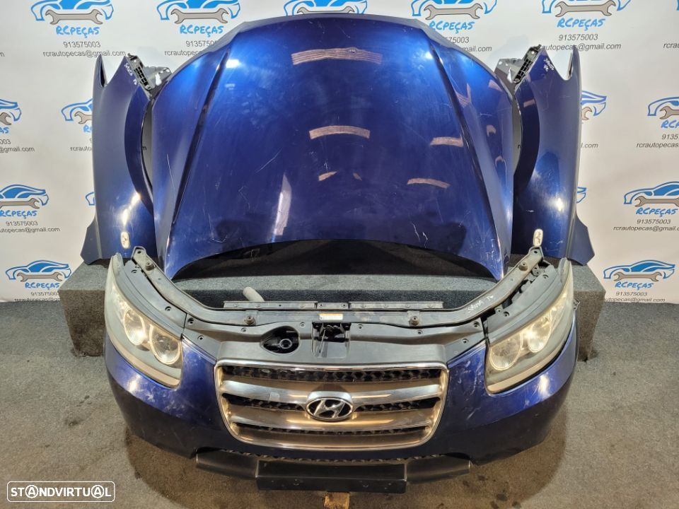 FRENTE COMPLETA HYUNDAI SANTA FÉ II 2 MK2 CAPOT PARACHOQUES GUARDALAMAS OTICAS RADIADOR REFORÇO - 3