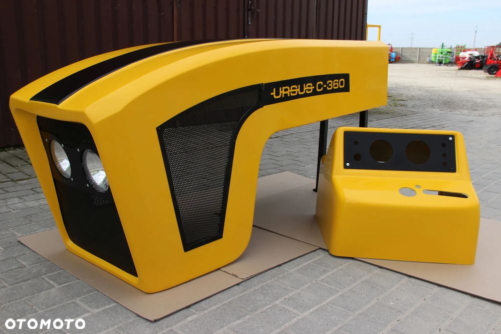 Maska ciągnikowa tworzywo Ursus C360 C-360 Retro Nowość HIT żółta - 3