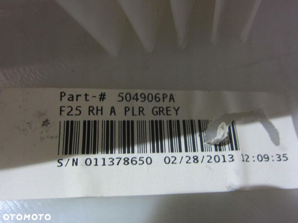 BMW X3 F25 OSŁONA SŁUPKA PRAWA LEWA SZARA 7225308 - 5