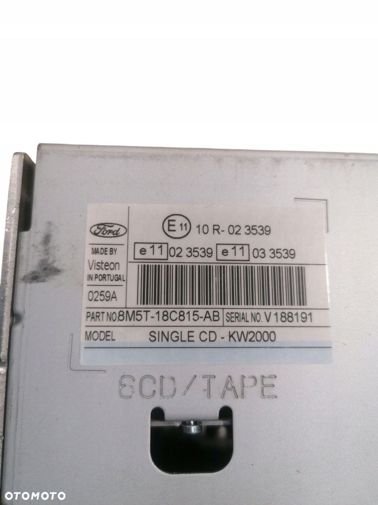 radio cd ford focus mk2 8m5t-18c815-ab - 4