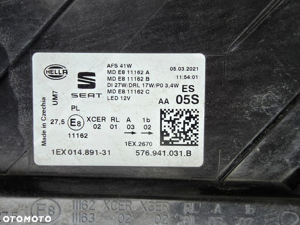 seat ateca 576 lift lampa lewa przód full led dynamic 576941031b - 10