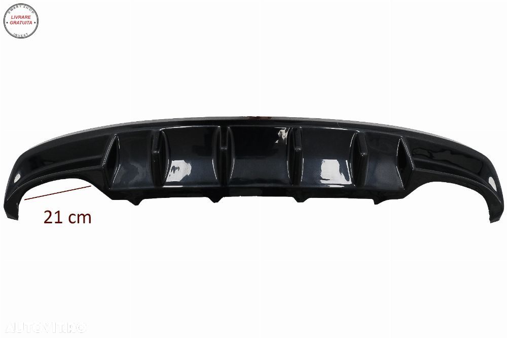 Difuzor Bara Spate Skoda Octavia III Sedan Wagon (2013-2019) Negru Lucios- livrare gratuita - 3