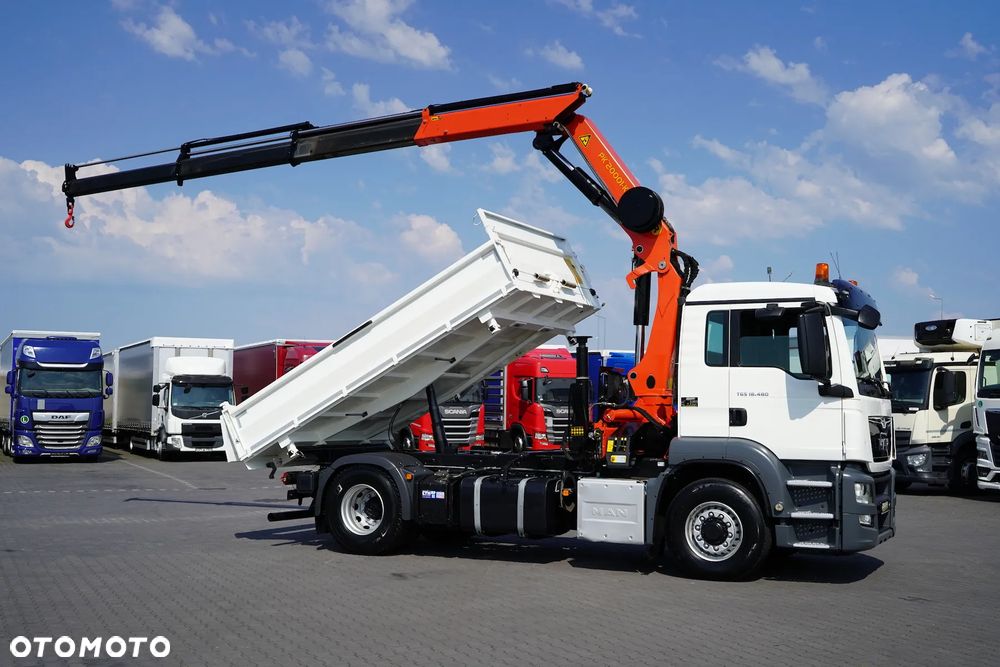 MAN TGS / 18.480 / E 6 / 4 X 4 / WYWROTKA + HDS / PALFINGER PK 20001 / PILOT - 4
