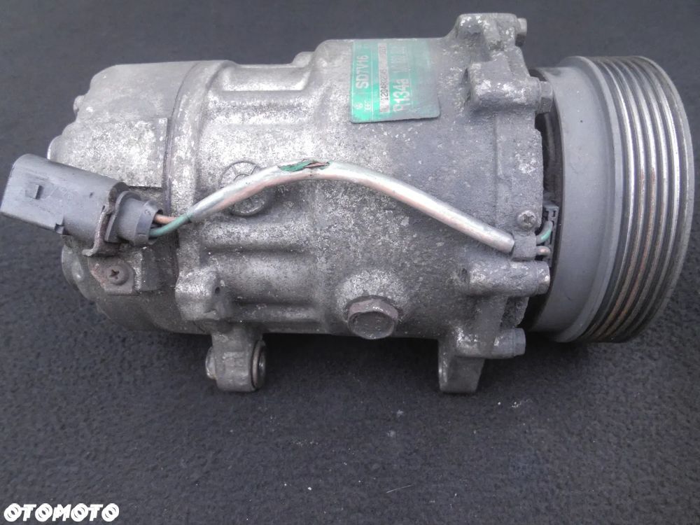 VW AUDI SEAT SKODA 1.9TDI KOMPRESOR SPRĘŻARKA KLIMATYZACJI 1J0820803F SD7V16 SANDEN ORYGINAŁ GOLF IV AUDI A3 LEON I TOLEDO II OCTAVIA I POSIADAM 2SZT - 5