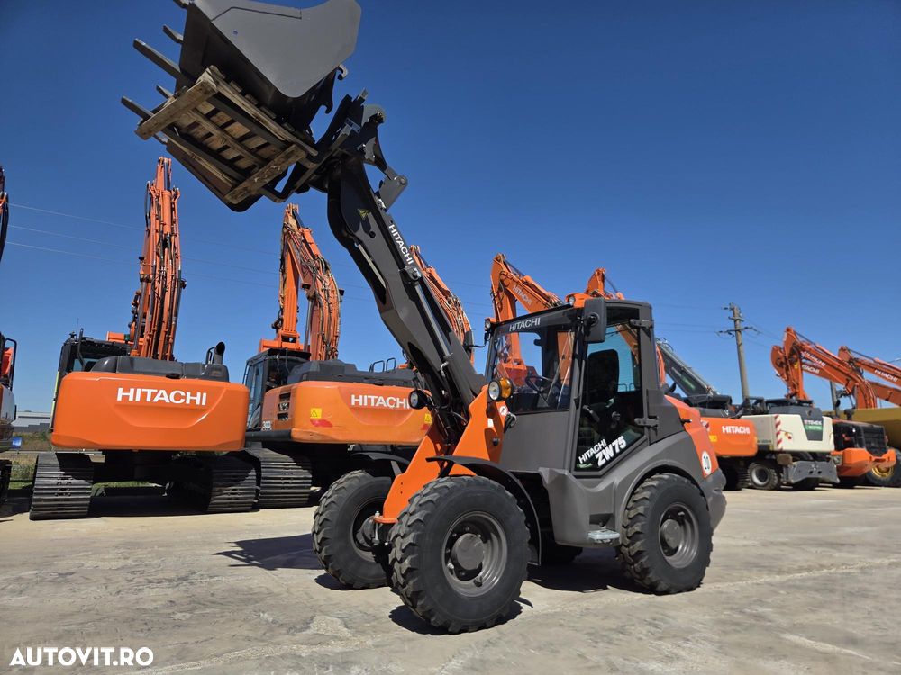 Hitachi ZW75-6, 2023, 151h, EX DEMO, 6 tone, ridica 2,4tone la 3,2m, Cupla rapida, CUPA 1mc, FURCI, articulat, transmisie 4x4, Deutz 75CP, 2 locuri, produs in Germania, posibilitate leasing 4 ani-PROMOTIE 51.900 EUR+Tva - 12