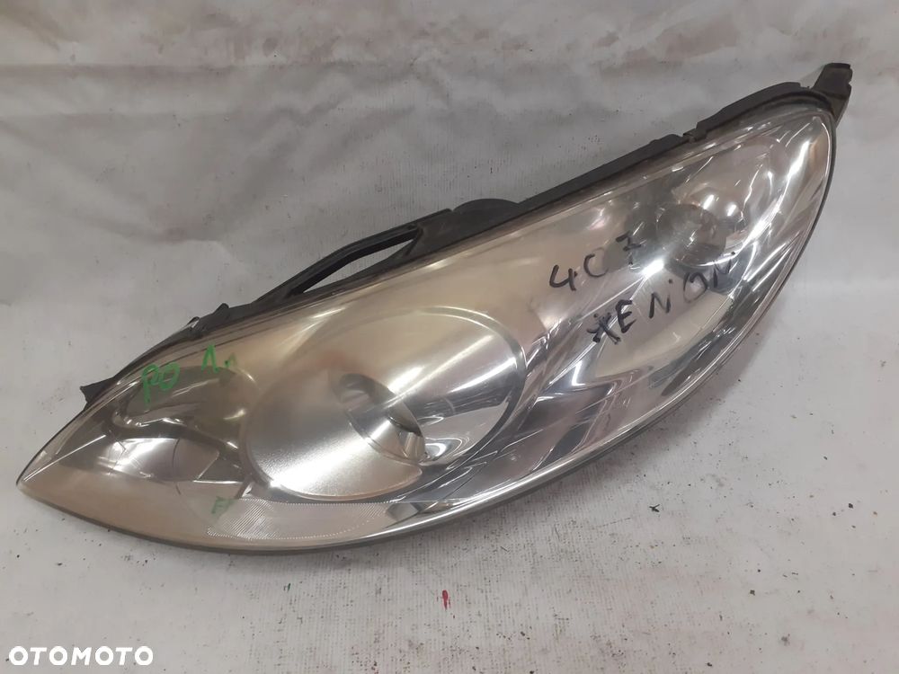 .  PRZOD PRZEDNIA LAMPA PEUGEOT 407 SEDAN KOMBI XENON USZKODZONA - 1