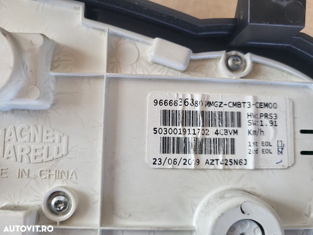 Ceasuri bord diesel peugeot 206 plus 2l 2m 9666637080 503001911903 - 2