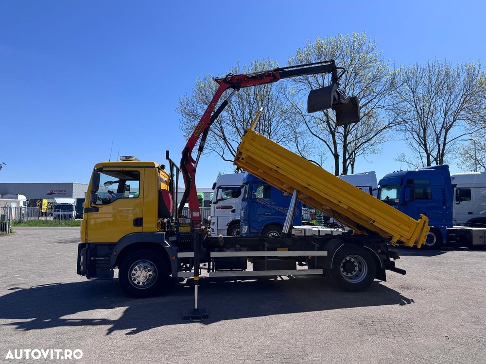 MAN TGL TGS 18.250 basculabil cu macara 18 tone - 3