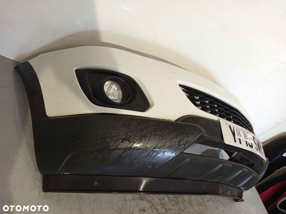 + ZDERZAK PRZÓD PRZEDNI OPEL ANTARA LIFT FL BIAŁY SPRYSKIWACZE LAMP XENON HALOGENY - 2