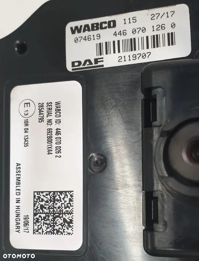 KAMERA ASYSTENT PASA RUCHU DAF XF 106 2119707  4460701260  2030561 4460701050 - 4